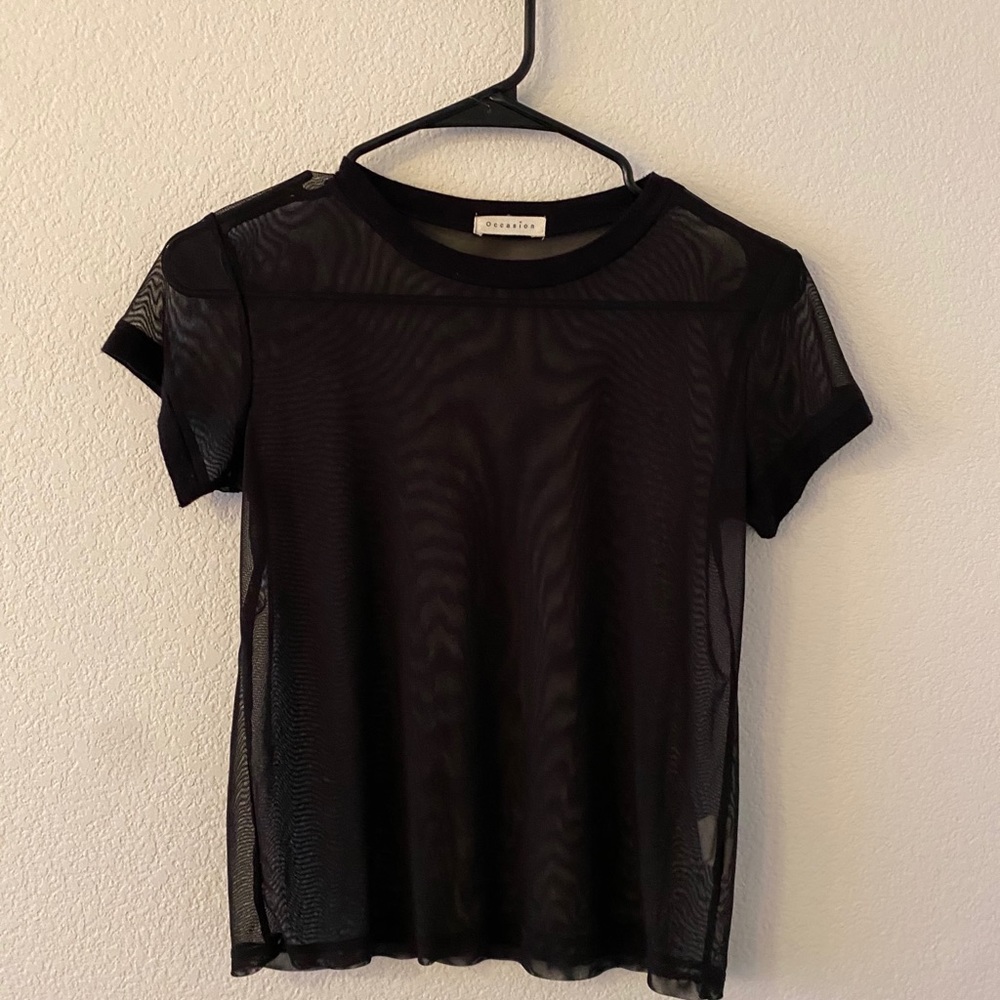 Black see through mesh